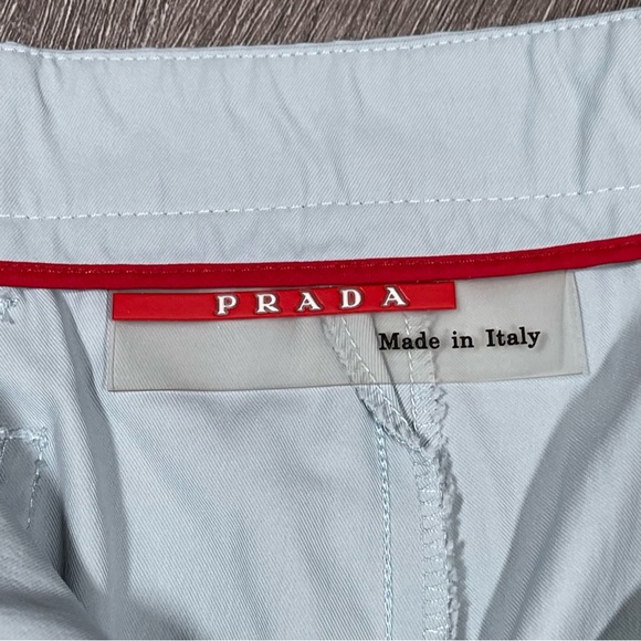 PRADA Women Trousers Pants Size 42 Fits 8 US light Blue made in Italy - Picture 6 of 11